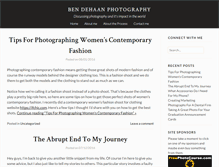 Tablet Screenshot of bendehaanphotography.com